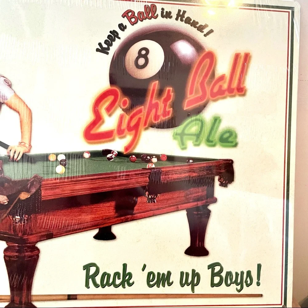 NEW Eight Ball Ale Metal Sign